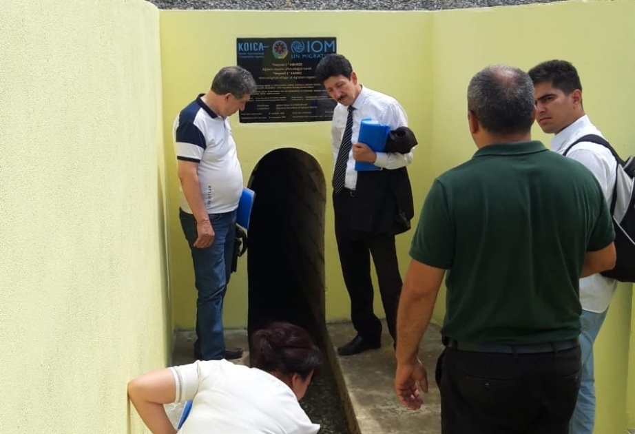 IOM Azerbaijan officially hands over renovated kahriz to local community