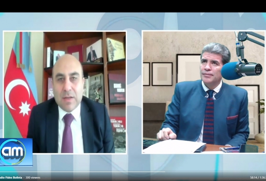En la televisión estatal boliviana hablaron sobre los vínculos existentes entre Azerbaiyán y Bolivia en diferentes esferas