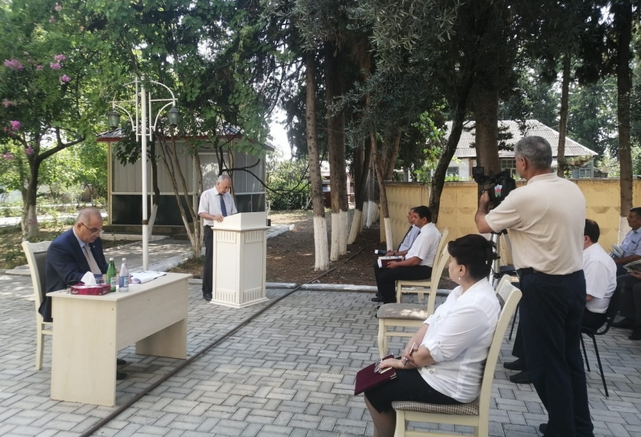 FHN Dövlət Yanğın Nəzarəti Xidməti Göyçay rayonunda seminar-müşavirə keçirib