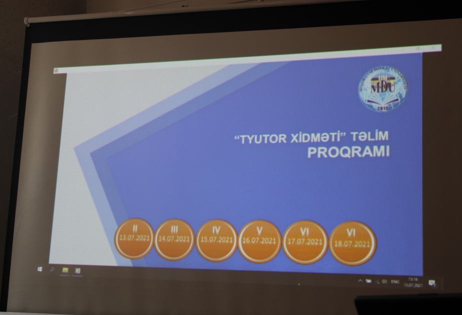 Mingəçevir Dövlət Universitetində “Tyutor xidməti” təliminə başlanılıb