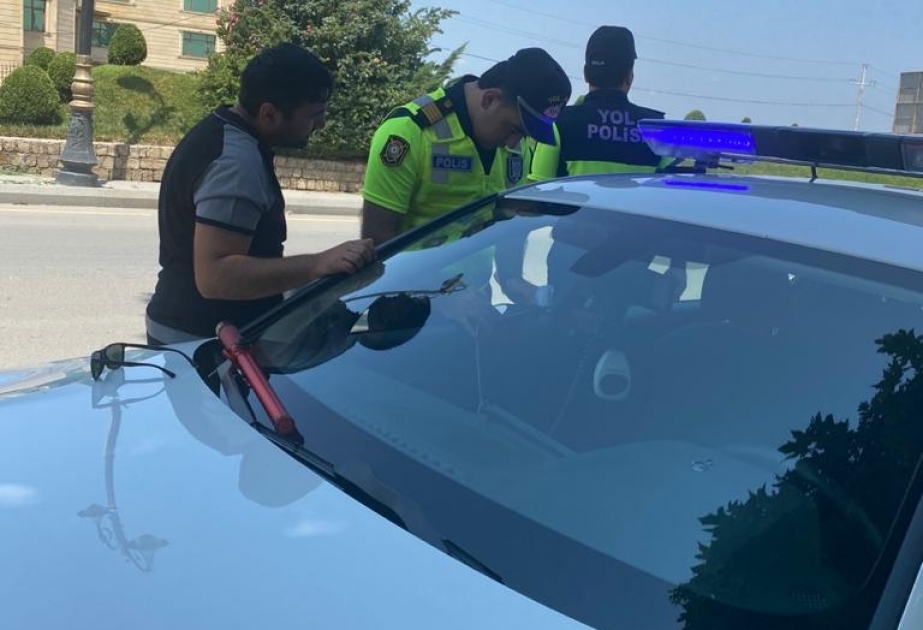 Şəmkirdə qaydalara riayət etməyən sürücülər məsuliyyətə cəlb ediliblər