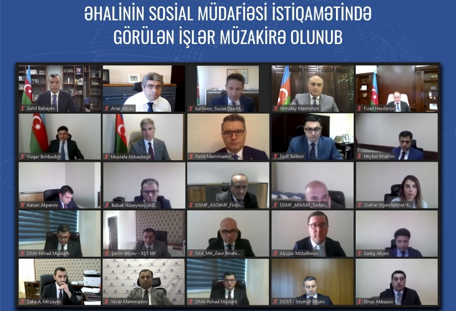 Əhalinin sosial müdafiəsi sahəsində görülən işlər müzakirə olunub