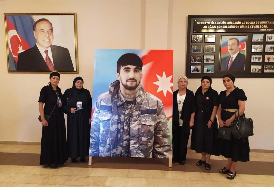Qarabağ müharibəsi şəhidi Əlizamin Mustafalının doğum günündə xatirəsi anılıb