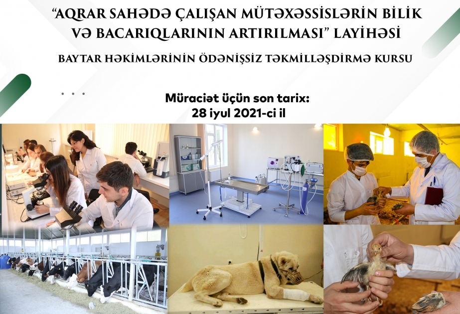 Aqrar universitetdə ödənişsiz təkmilləşdirmə kurslarına qeydiyyat başlanıb