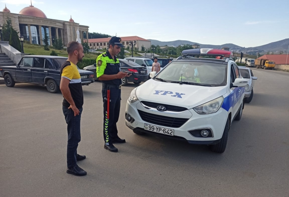 Gədəbəydə qaydaları pozan sürücülər məsuliyyətə cəlb edilib
