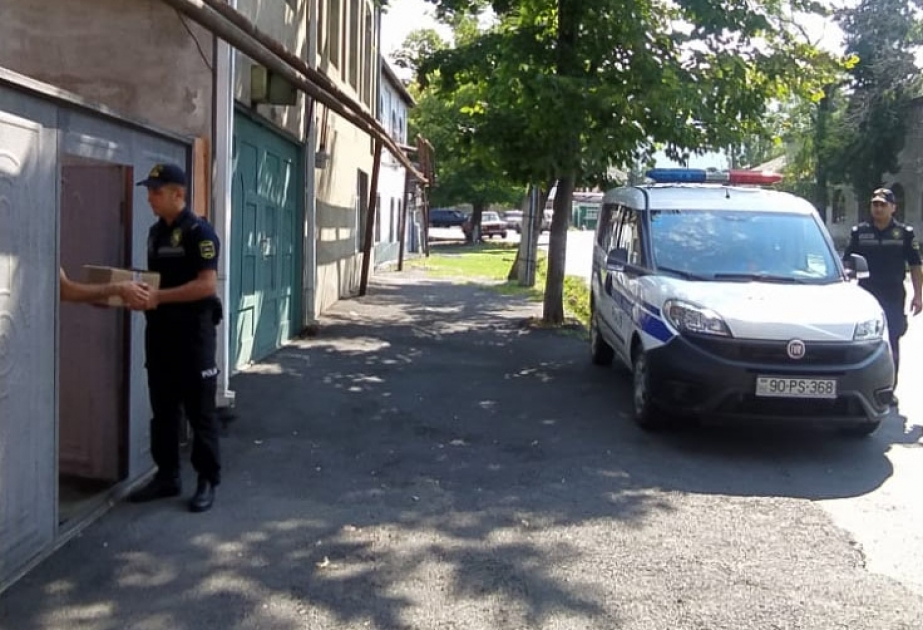 Zaqatalada polislər şəhid ailələrini ziyarət ediblər