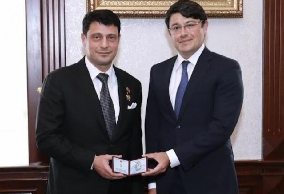 German Zaxaryayev “Diaspor fəaliyyətində xidmətə görə” medalı ilə təltif edilib