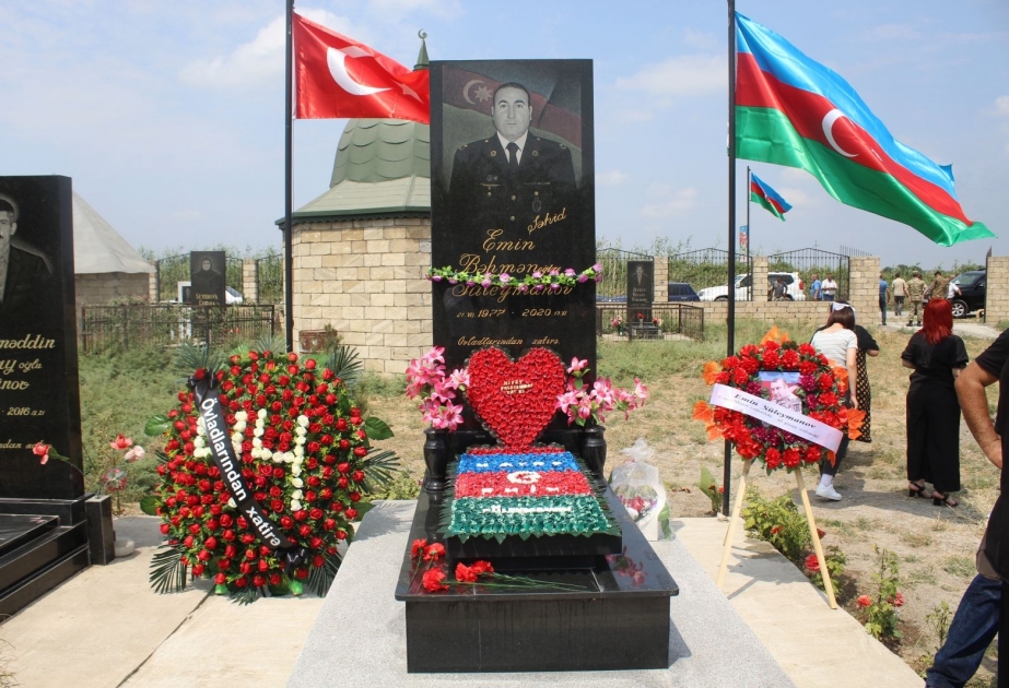 Şəhid mayor Emin Süleymanovun xatirəsi yad edilib VİDEO