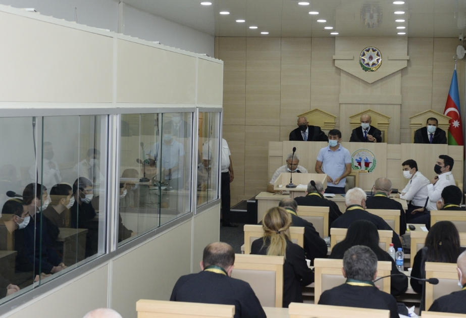 В Бакинском апелляционном суде проходит судебное заседание по уголовному делу членов армянских вооруженных отрядов, совершивших террористическо-провокационные преступления на территории Азербайджана