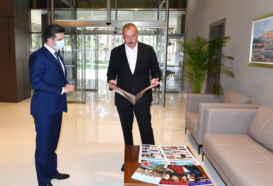El presidente Ilham Aliyev asistió a la inauguración del Sanatorio Central de Naftalan