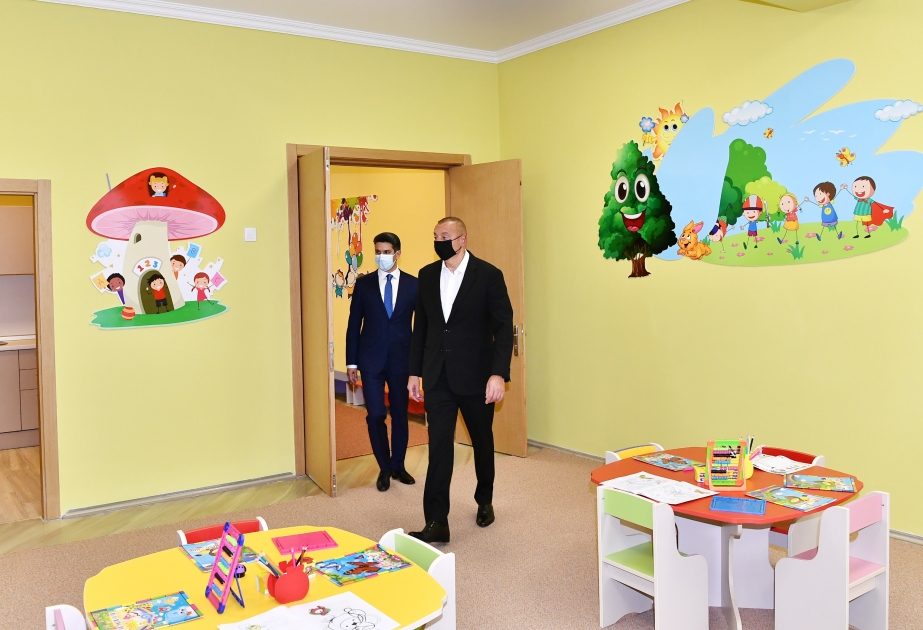 Une crèche d'une capacité de 200 places ouvre ses portes à Naftalan VIDEO