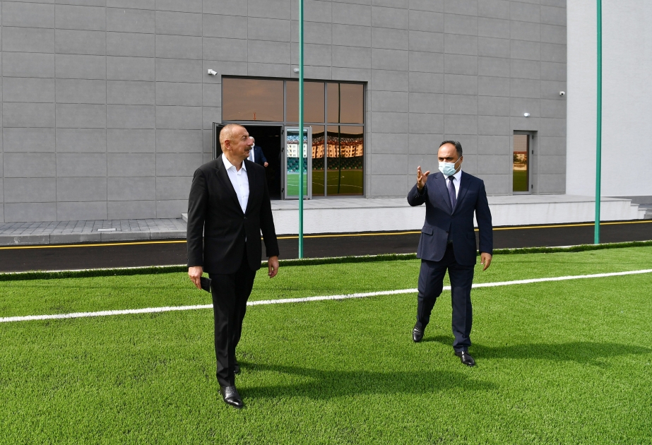 President Ilham Aliyev attended opening of Goranboy Olympic Sports Complex VIDEO