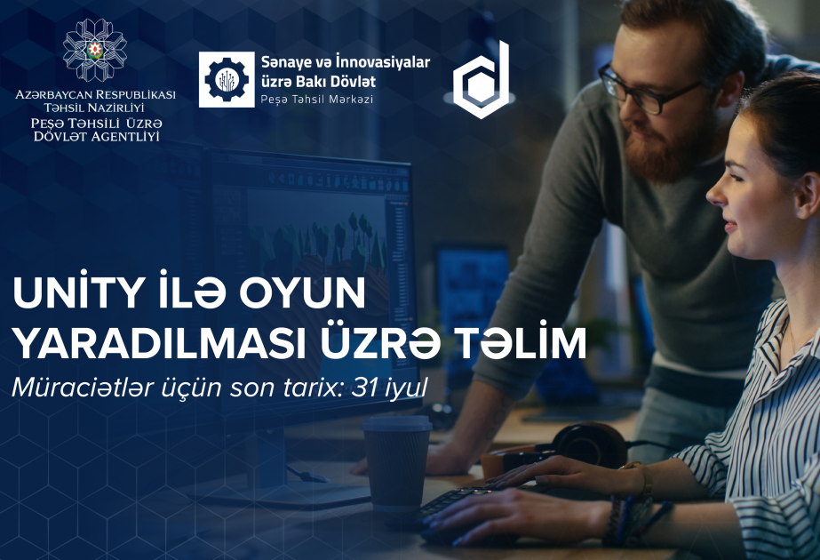 “Unity ilə oyun yaradılması” istiqaməti üzrə qısamüddətli təlimlər təşkil olunacaq