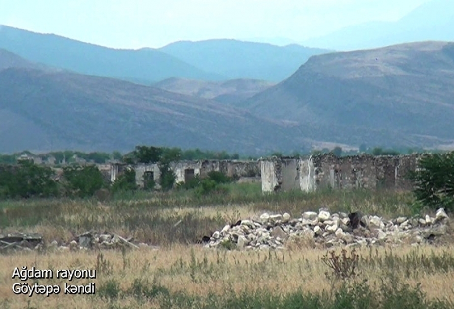 Videoaufnahmen aus dem befreiten Dorf Göytäpä im Rayon Aghdam veröffentlicht VIDEO