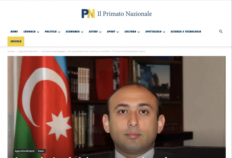 İtaliya qəzetində Ermənistanın xalqımıza qarşı törətdiyi cinayətlərdən bəhs olunub