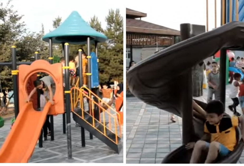 Masallının Boradigah qəsəbəsində uşaq-əyləncə mərkəzi inşa edilir