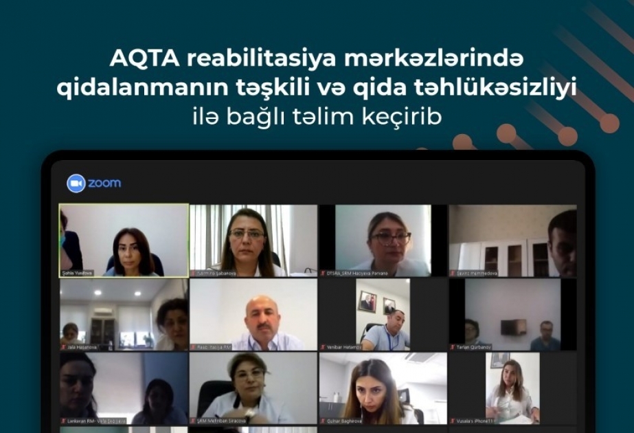 Reabilitasiya mərkəzlərində qidalanmanın təşkili və qida təhlükəsizliyi ilə bağlı təlim keçirilib