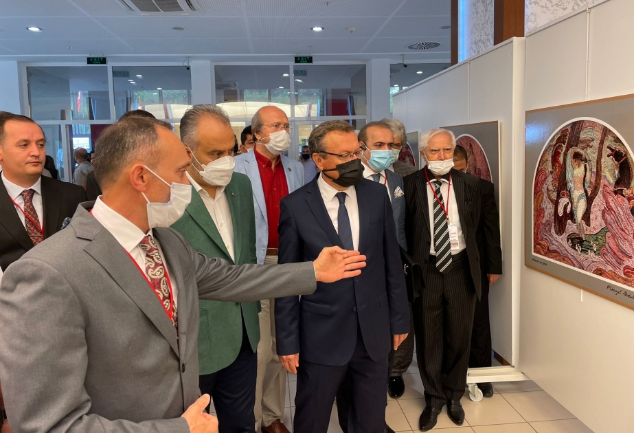 Bursada Nizami Gəncəvinin əsərləri əsasında hazırlanmış rəsm sərgisinin açılışı olub VİDEO