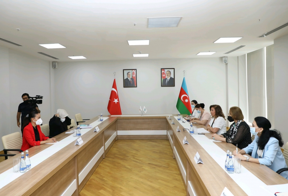 YAP Mərkəzi Aparatında AK Parti Qadınlar Birliyinin sədri ilə görüş keçirilib