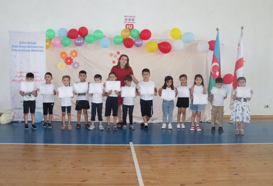 Gürcüstan Azərbaycanlılarının İnteqrasiya Mərkəzində məktəbəqədər hazırlıq kursları başa çatıb