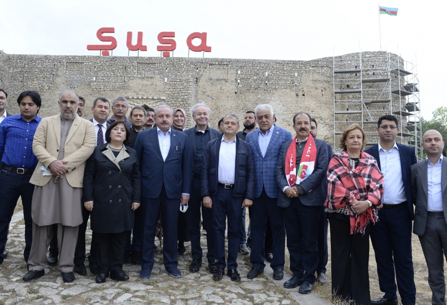 Azerbaijani, Turkish, Pakistani parliamentary delegations visit Shusha city VIDEO