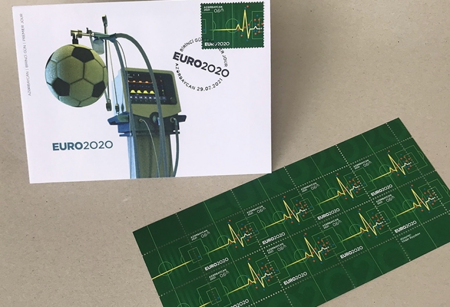 “Futbol üzrə Avropa çempionatı – EURO 2020” mövzusunda poçt markaları bloku dövriyyəyə buraxılıb