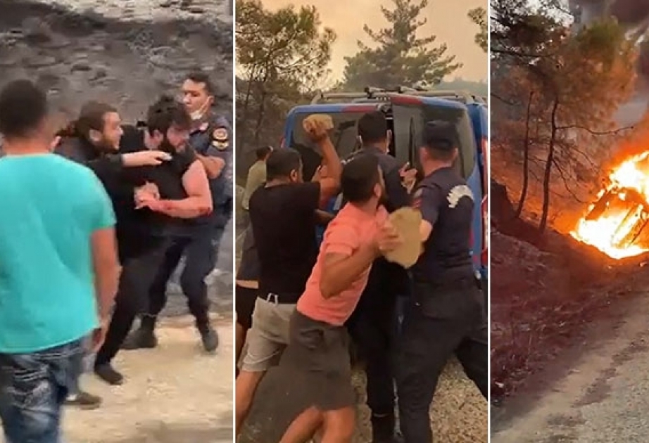Türkiyədə meşə yanğını törətməkdə şübhəli bilinən iki nəfər saxlanılıb