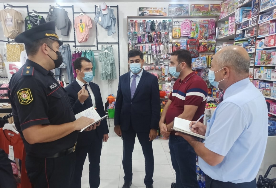 Koronavirusla mübarizə tədbirləri çərçivəsində Xəzər rayonunda növbəti reydlər keçirilib