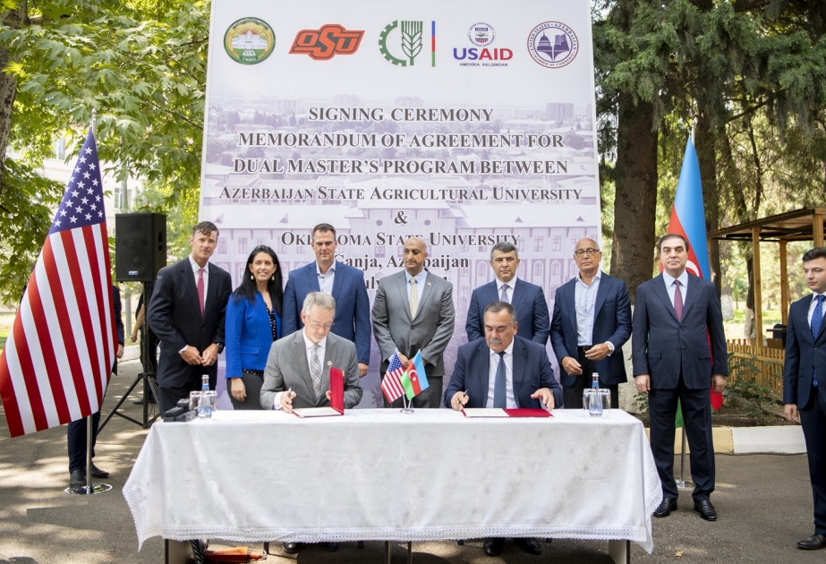 ADAU ilə Oklahoma Dövlət Universiteti arasında magistratura səviyyəsində İkili Diplom Proqramı üzrə Əməkdaşlıq Memorandumu imzalanıb
