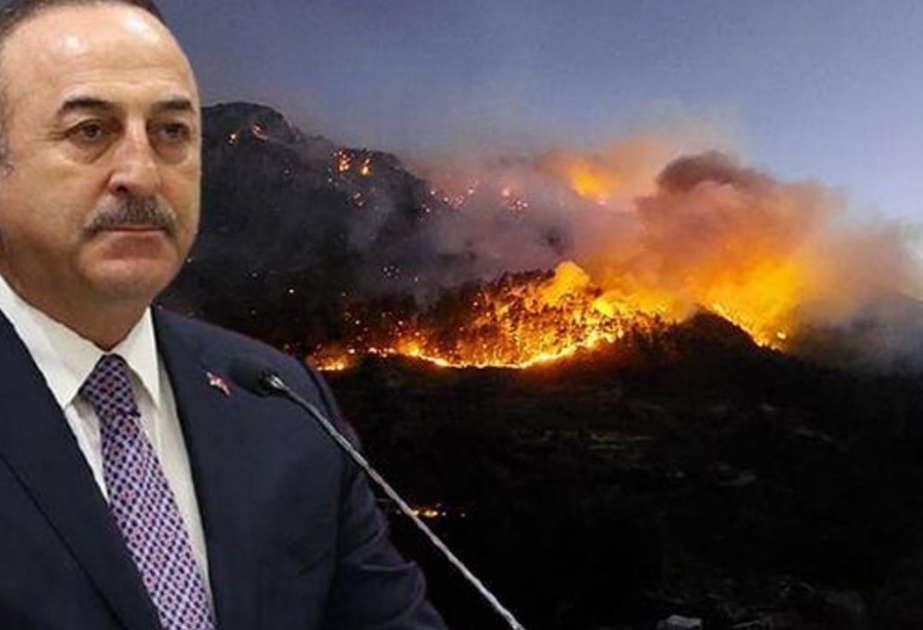 Waldbrände in der Türkei: Mevlüt Çavuşoğlu dankt Präsident Ilham Aliyev und dem aserbaidschanischen Volk