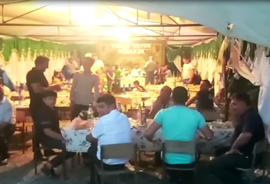 Göyçayda fərdi evlərdə keçirilən toy mərasimlərində karantin qaydaları pozulub