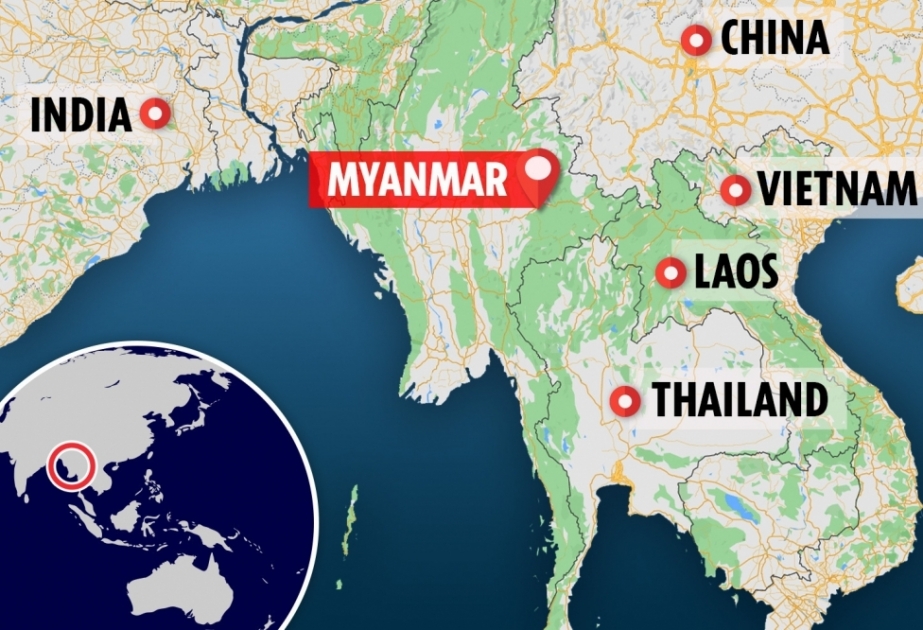 Erdbeben der Stärke 4.9 in Myanmar