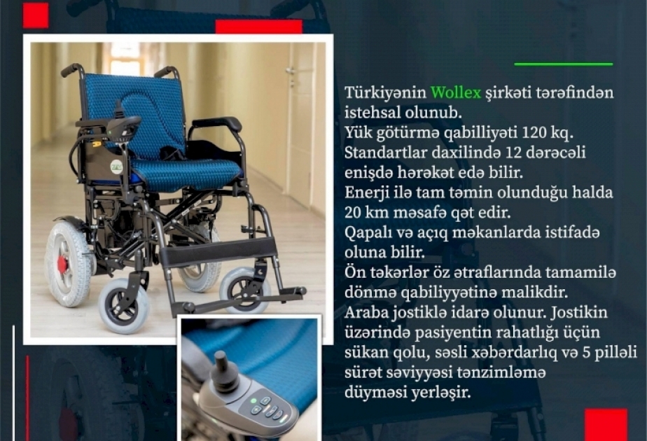 Bu il əlilliyi olan şəxslərə 700-ə yaxın mühərrikli təkərli oturacaq verilib