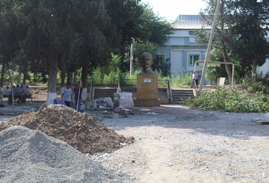 İmişlidə Sabir parkında təmir-bərpa işlərinə start verilib