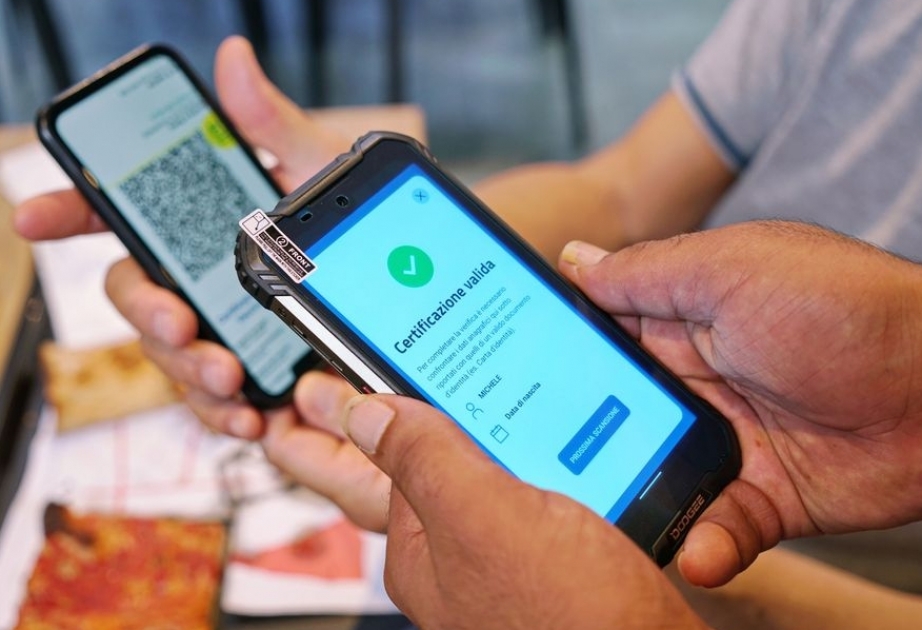 İtaliyada 20 milyon rəqəmsal vaksin sertifikatı verilib