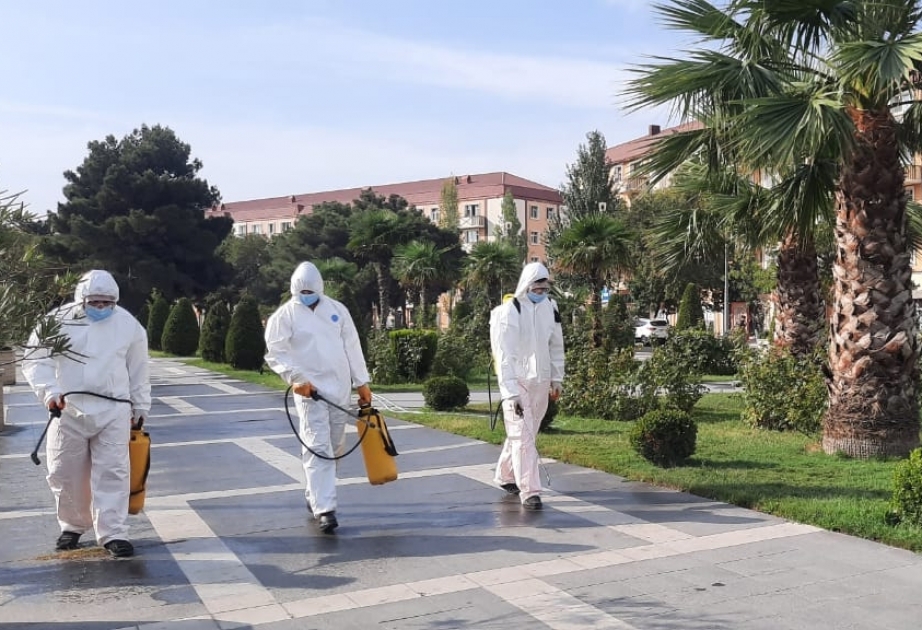 Sumqayıt şəhərində genişmiqyaslı dezinfeksiya işləri aparılıb