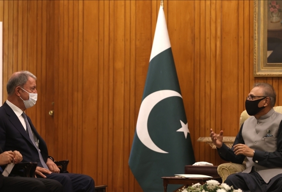 Pakistan Prezidenti Türkiyənin milli müdafiə nazirini qəbul edib