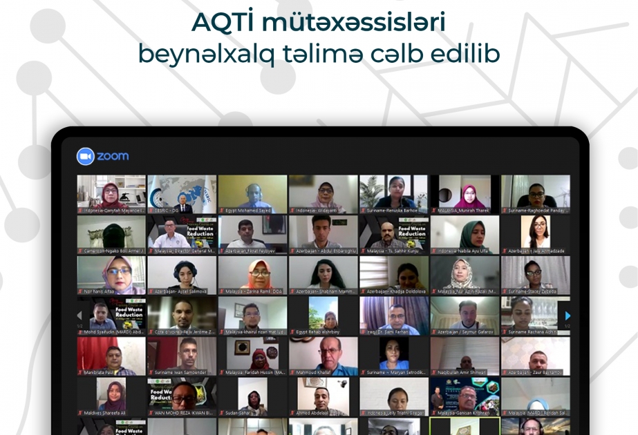 Qida Təhlükəsizliyi İnstitutunun mütəxəssisləri beynəlxalq təlimə cəlb ediliblər