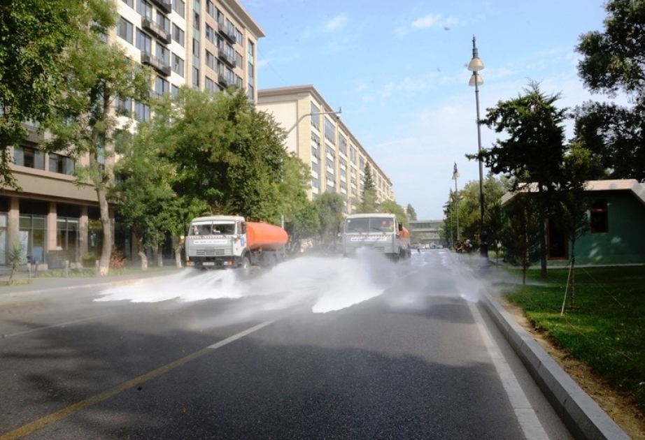 Bu gün Bakıda 550 küçə dezinfeksiya edilib