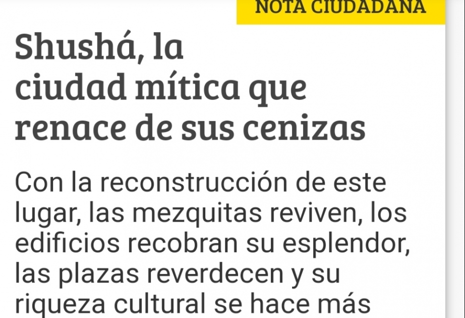 El periodista colombiano que fue testigo del vandalismo armenio en Karabaj escribió sobre esto un artículo