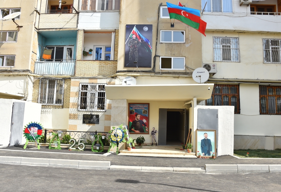 Xətai rayonunda Qarabağ müharibələri şəhidlərinin xatirə lövhəsinin açılışı olub