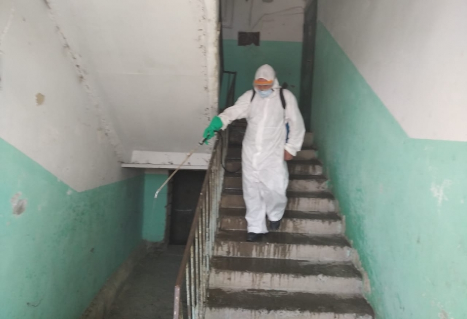 Tərtərdə koronavirus pandemiyası ilə bağlı dezinfeksiya işləri diqqətdə saxlanılır
