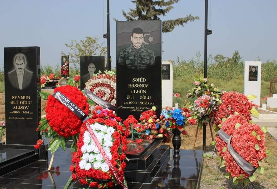 Şəhid Elgün Həsənovun xatirəsi anılıb