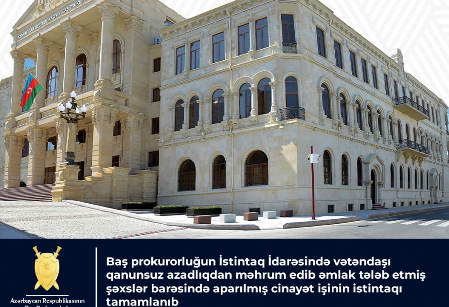 Vətəndaşı qanunsuz azadlıqdan məhrum edən şəxslər barəsində cinayət işinin istintaqı tamamlanıb