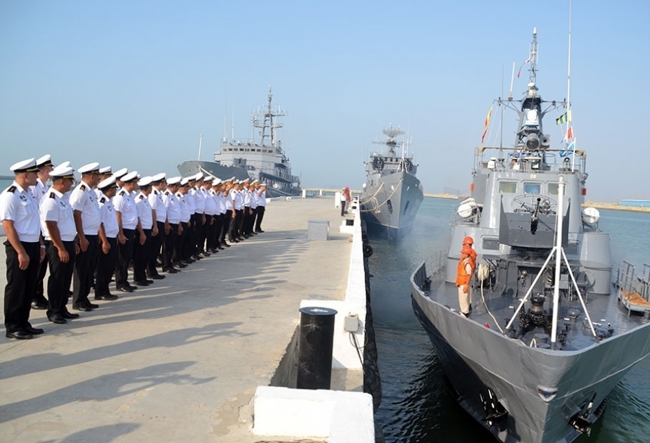 Состоялись проводы военных моряков Азербайджана, которые примут участие в конкурсе «Кубок моря» ВИДЕО