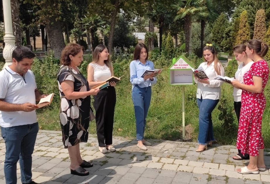 Tərtərdə “Mən oxudum, sən də oxu” adlı səyyar kitabxana qutuları təşkil olunub
