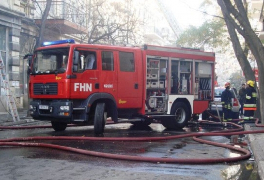 Binəqədi rayonunda yaşayış binasında yanğın olub