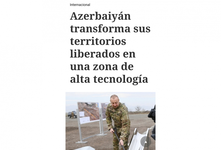 EL BOLETÍN: Азербайджан превращает освобожденные территории в зону высоких технологий