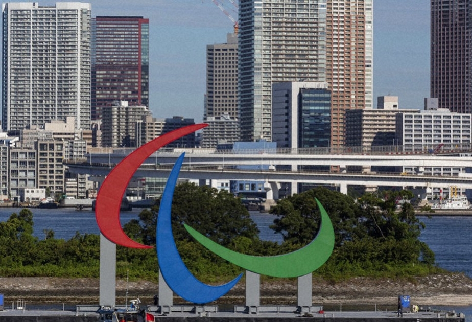 Paralimpiya Oyunlarının rəmzi Tokio körfəzinə gətirilib