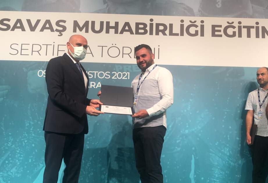 Ankarada azərbaycanlı media nümayəndələri üçün təşkil olunan “Müharibə dövründə jurnalistika” mövzusunda təlimlər başa çatıb VİDEO